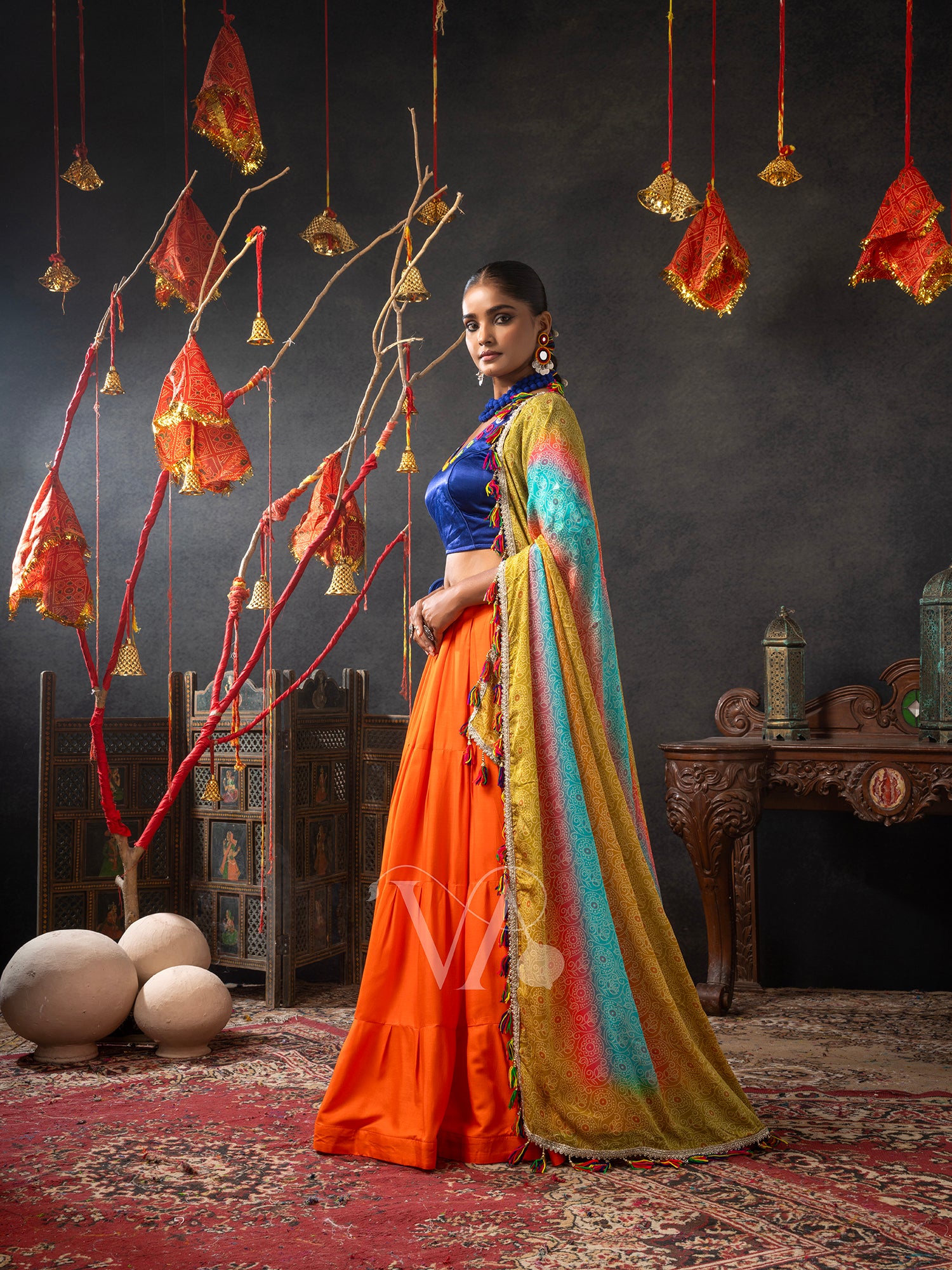 Orange Chaniya Choli