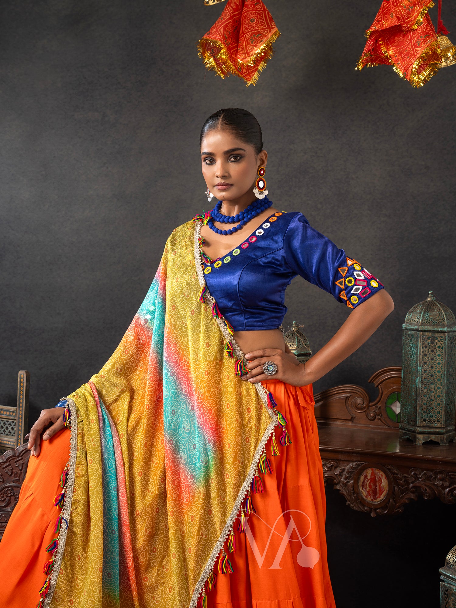 Orange Chaniya Choli
