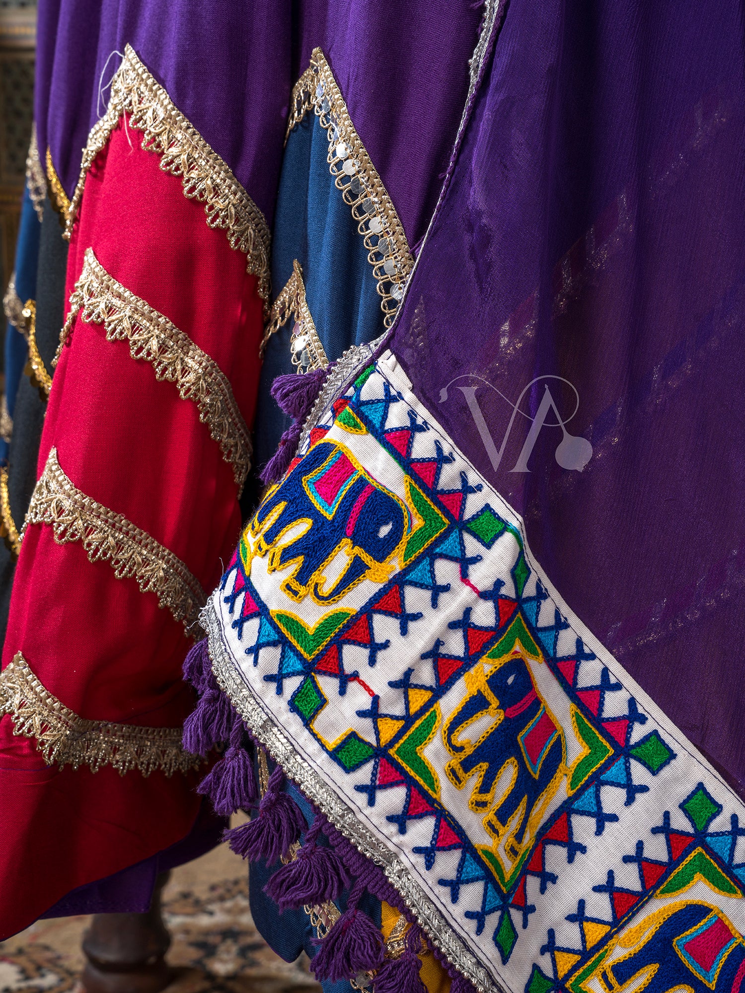 Yellow & Purple Chaniya Choli