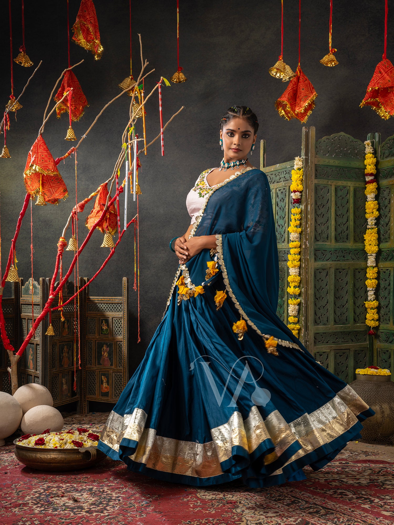 Navy Blue Chaniya Choli