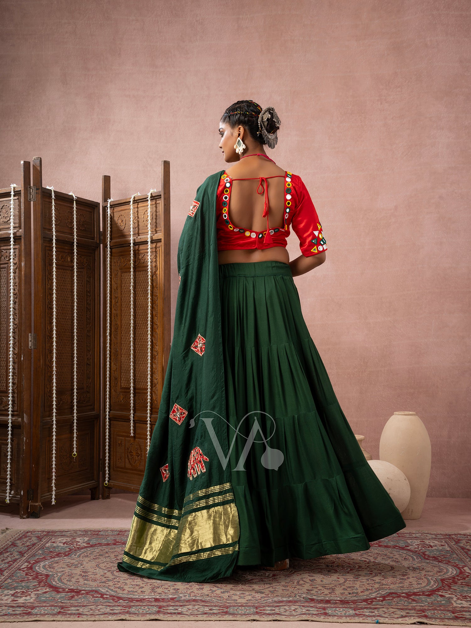 Green Chaniya Choli