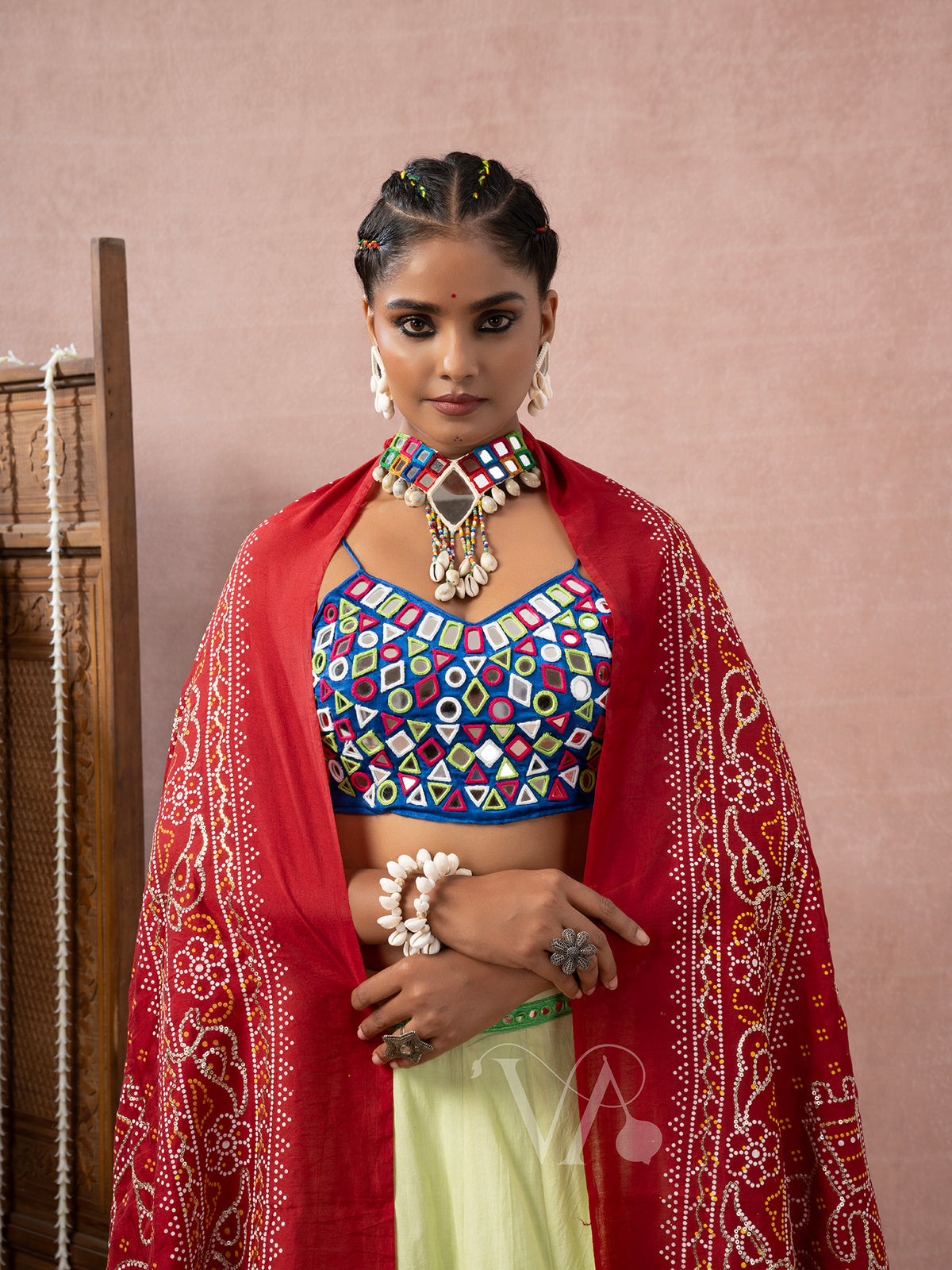 Blue Green Chaniya Choli