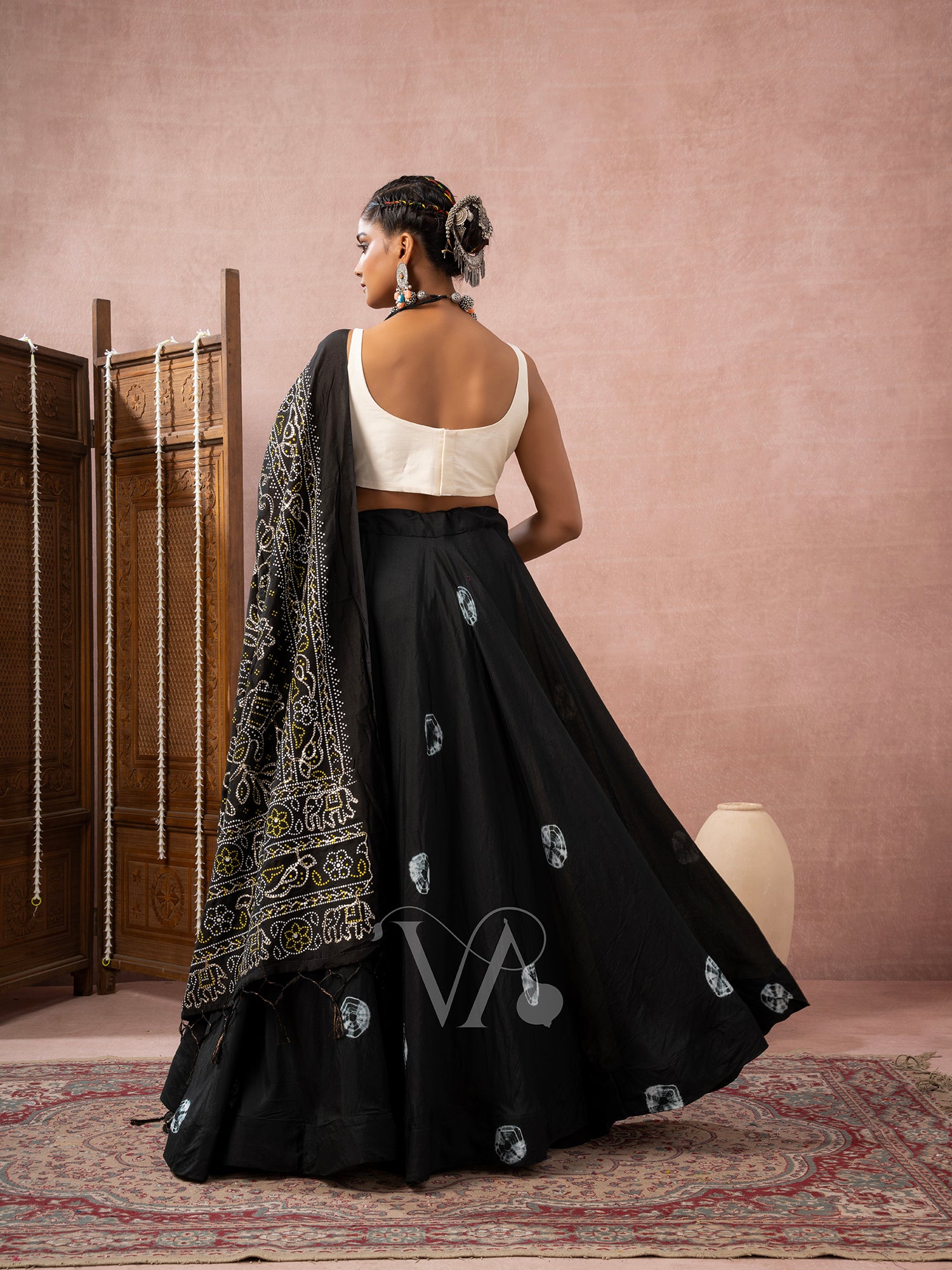 Black & White Chaniya Choli