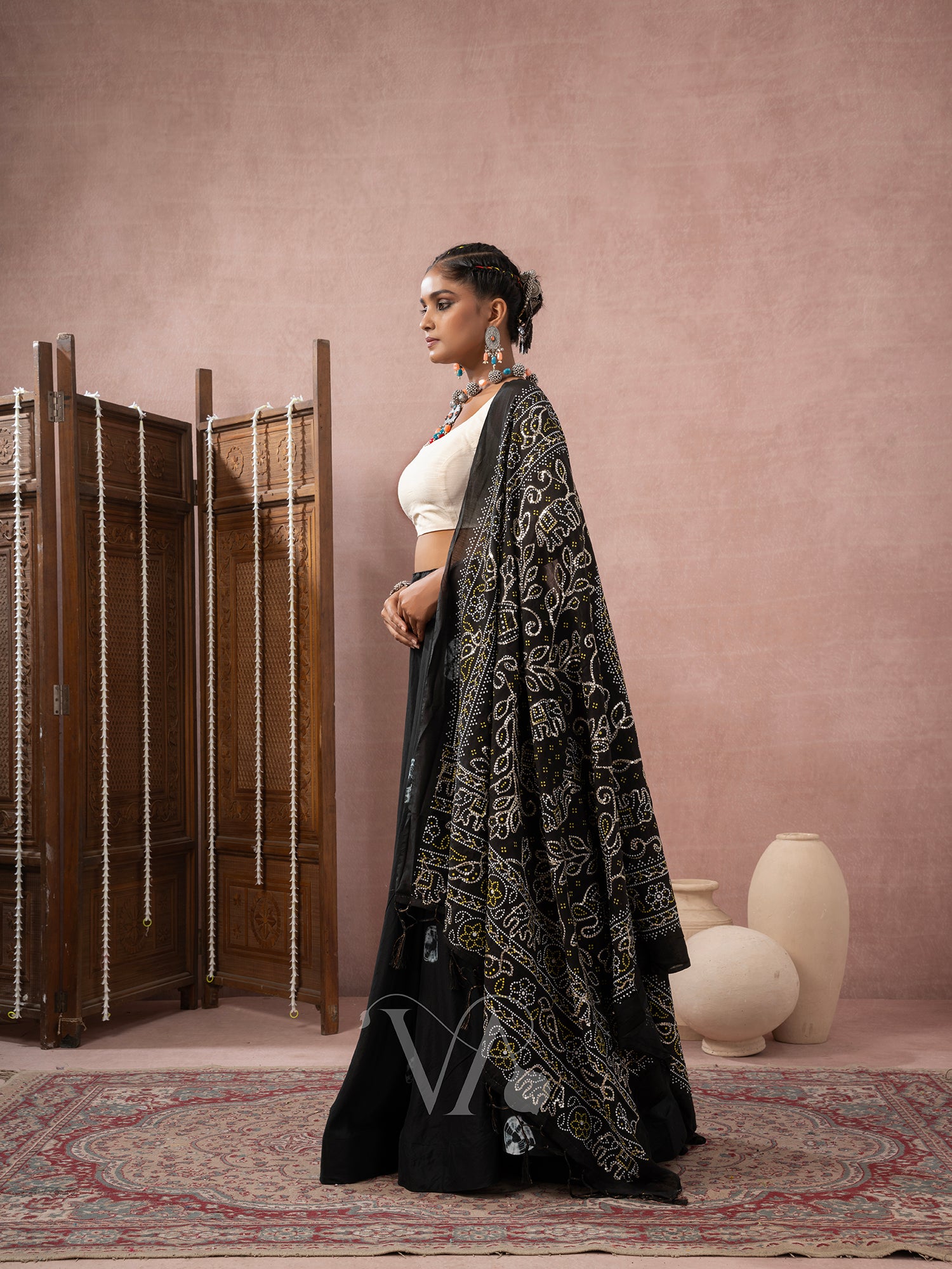 Black & White Chaniya Choli