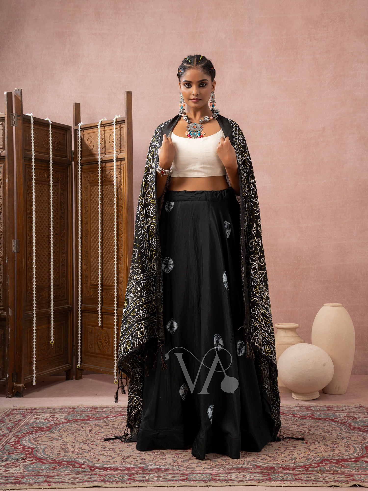 Black & White Chaniya Choli