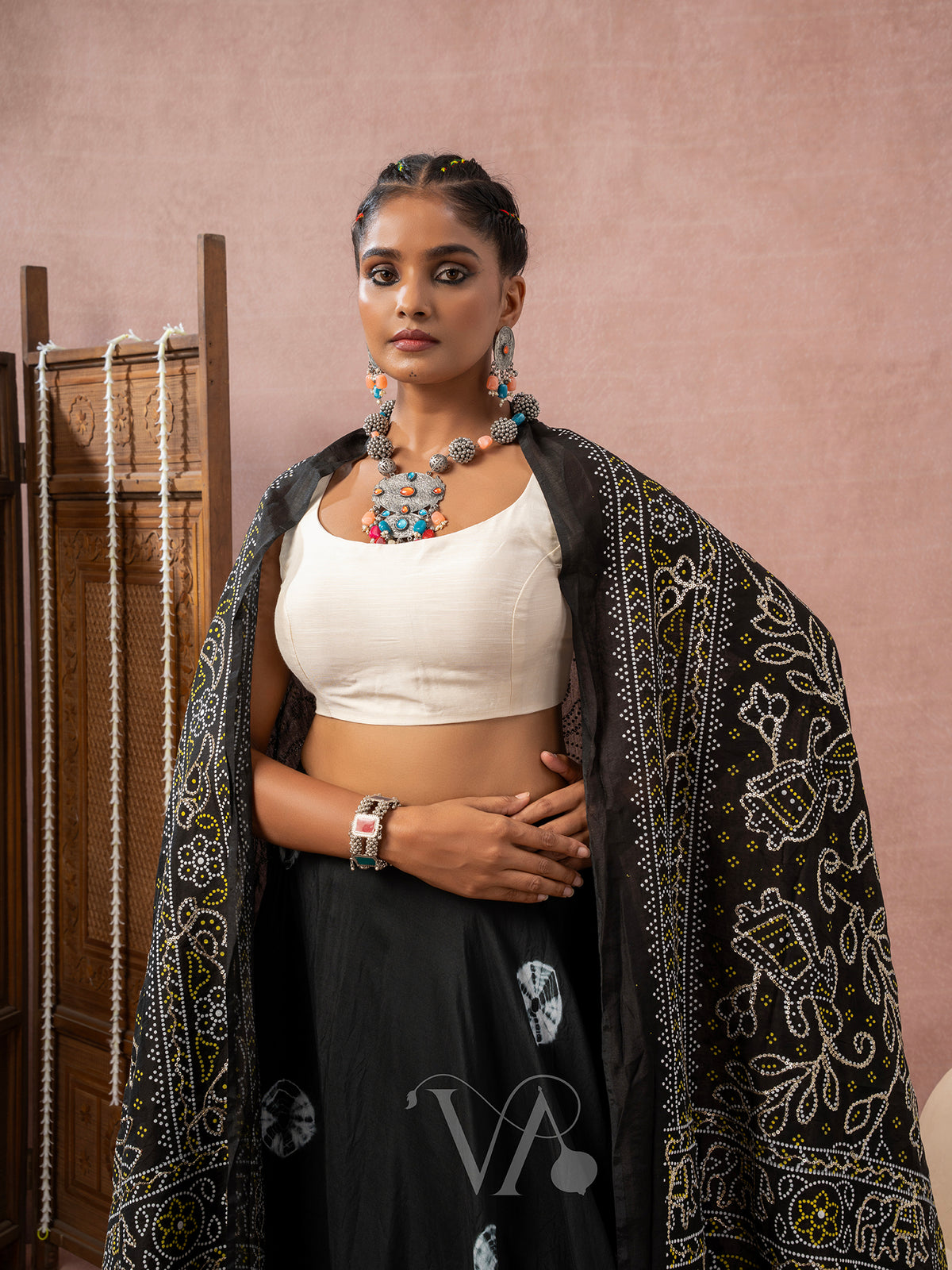Black & White Chaniya Choli