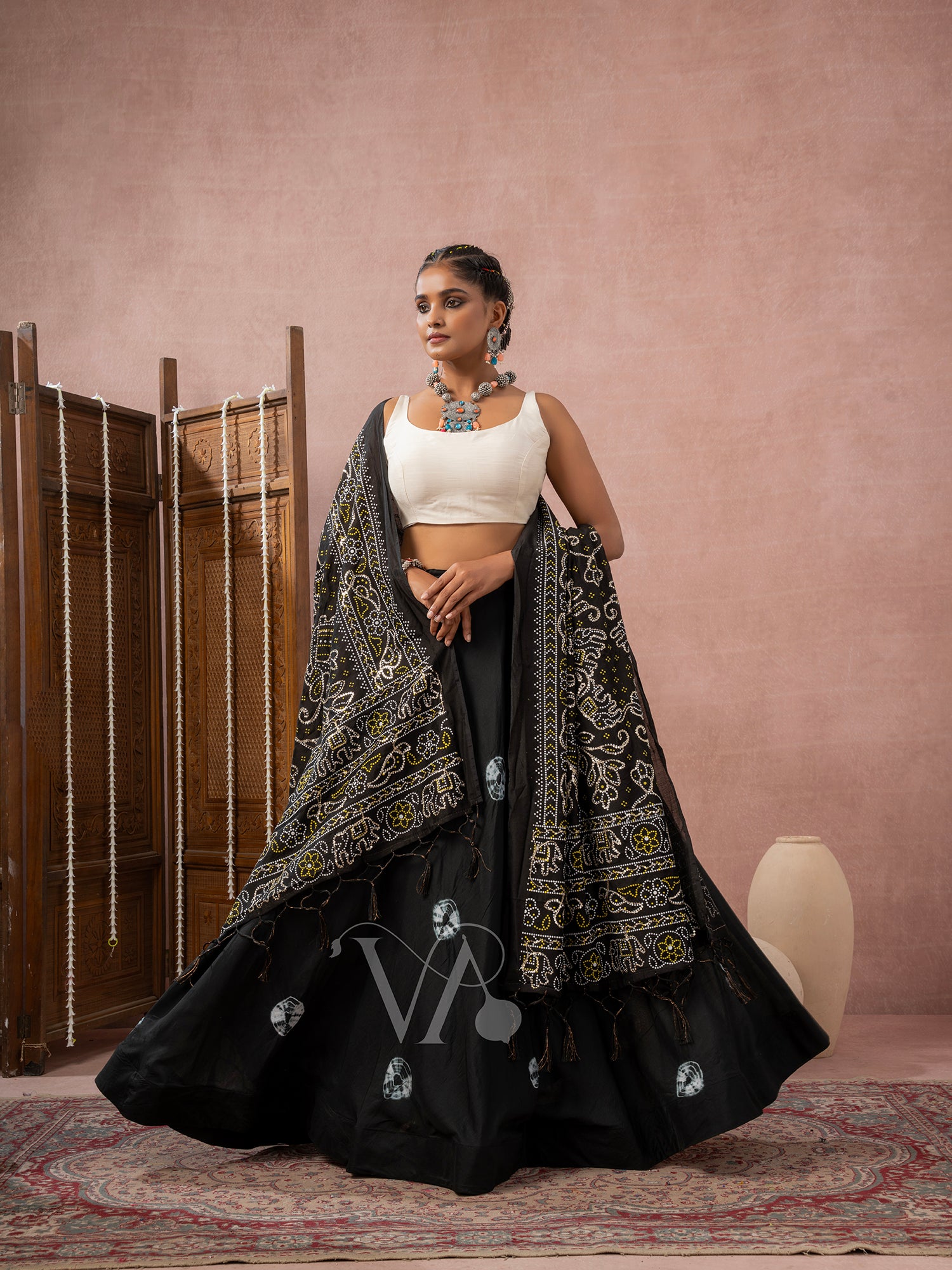 Black & White Chaniya Choli