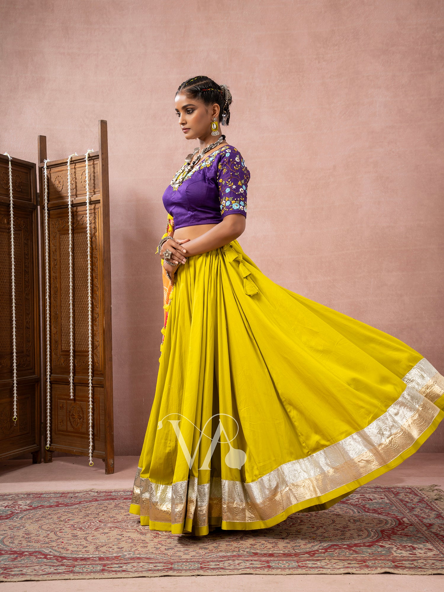Orange & Yellow Chaniya Choli