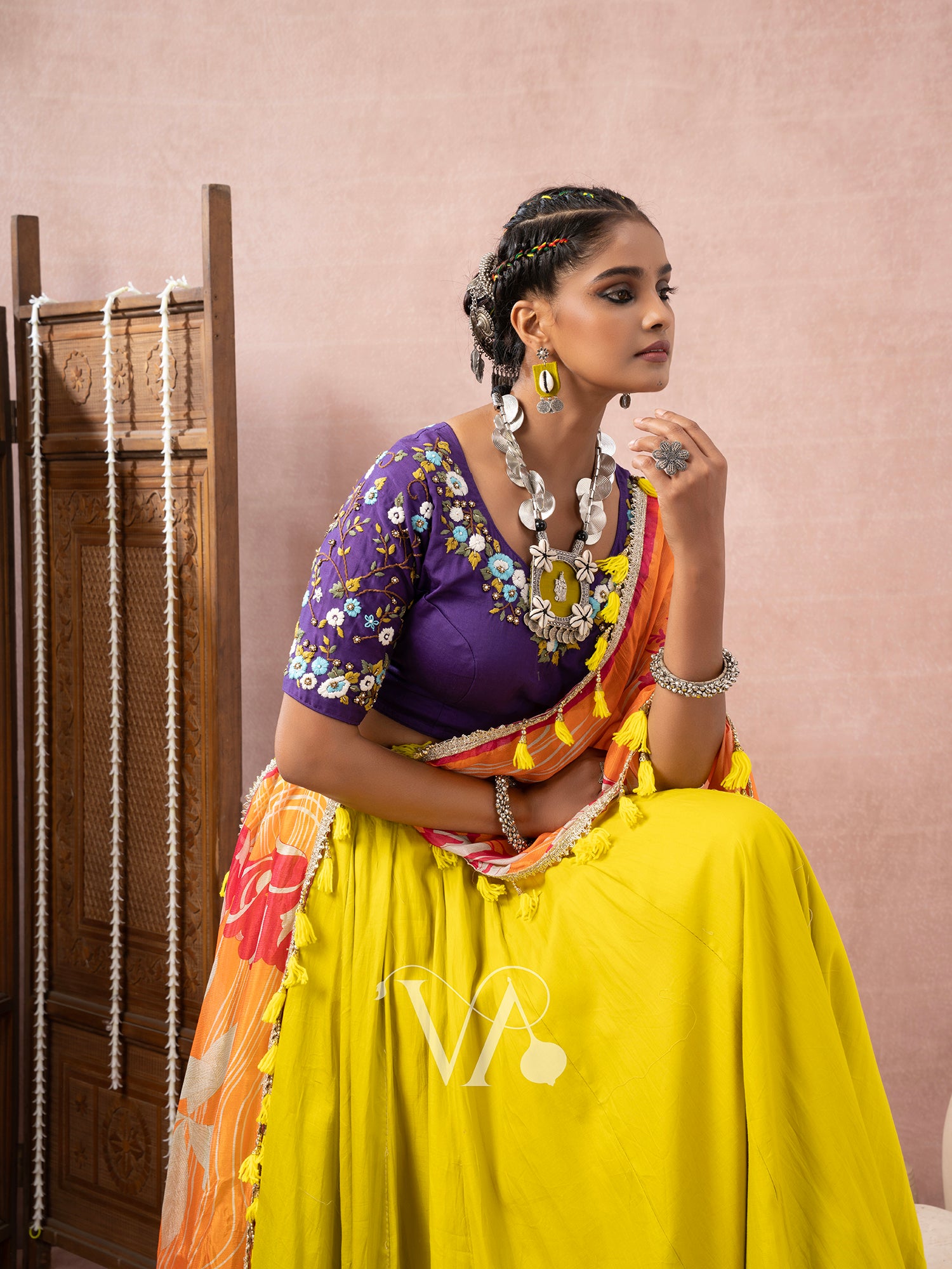 Orange & Yellow Chaniya Choli