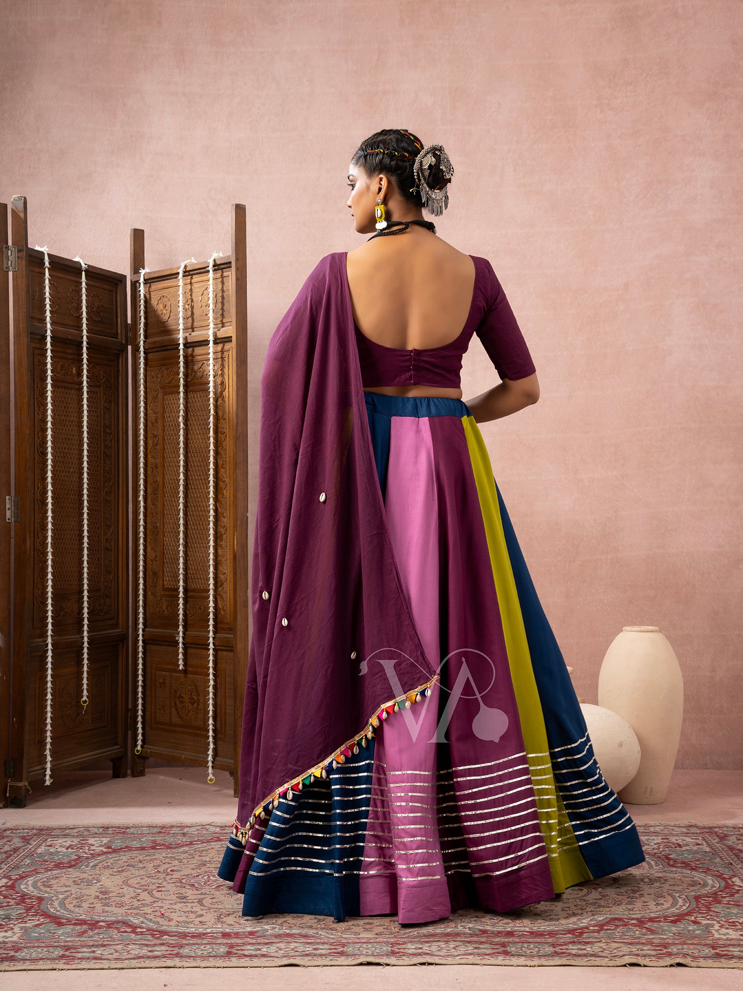 Dark Purple Chaniya Choli