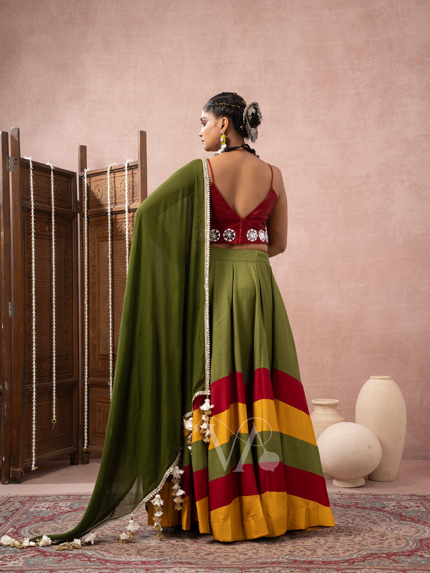 Mehendi Green Chaniya Choli