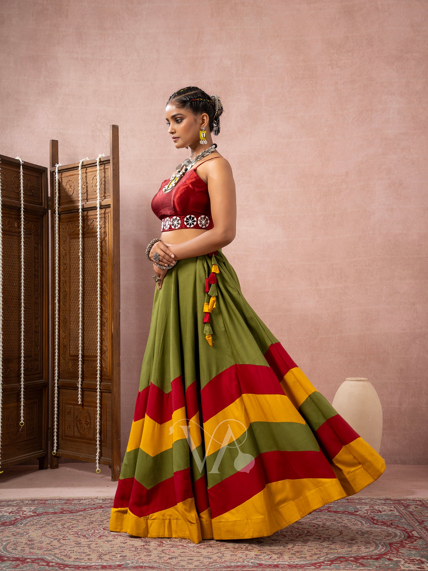 Mehendi Green Chaniya Choli