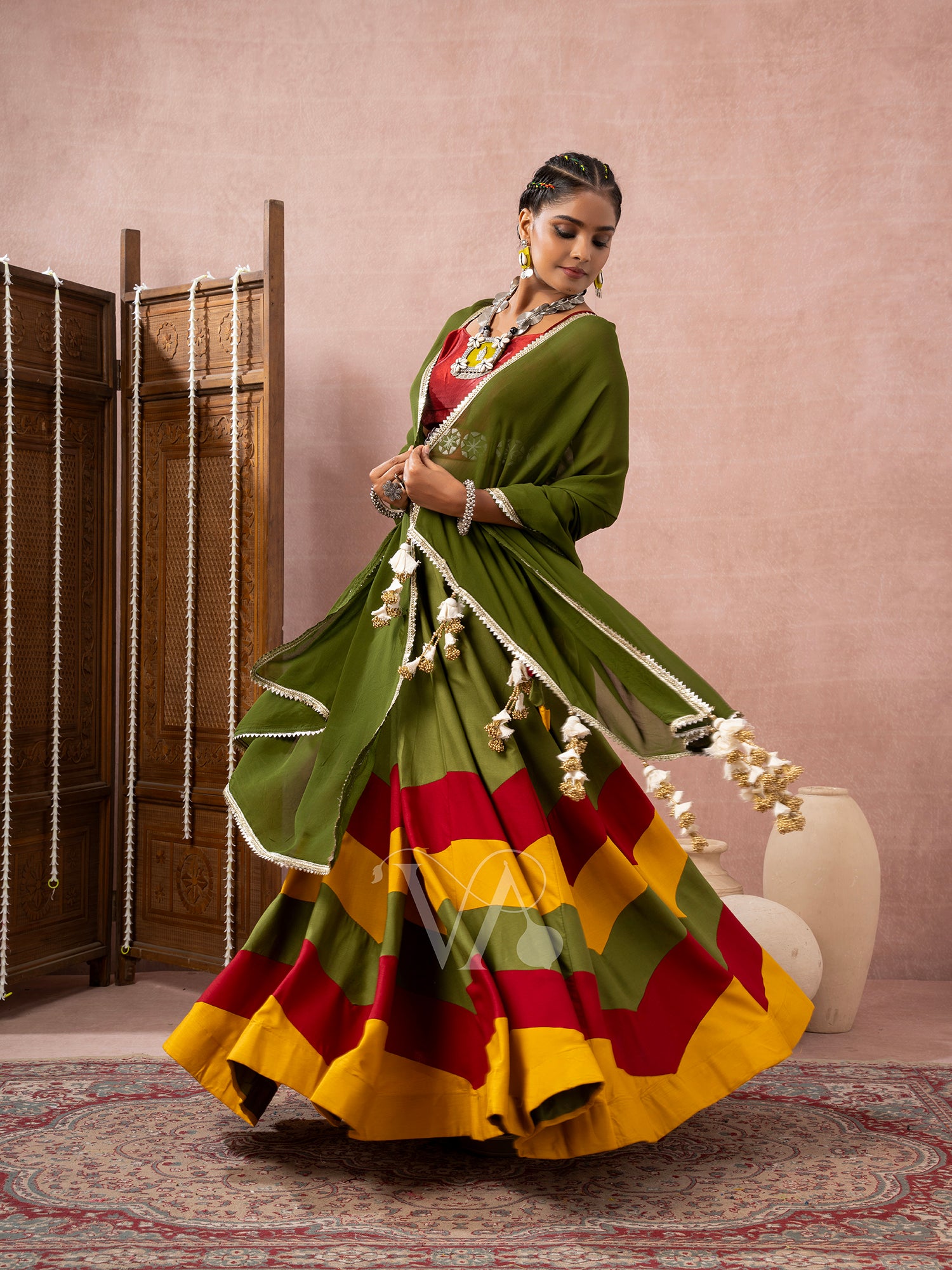 Mehendi Green Chaniya Choli
