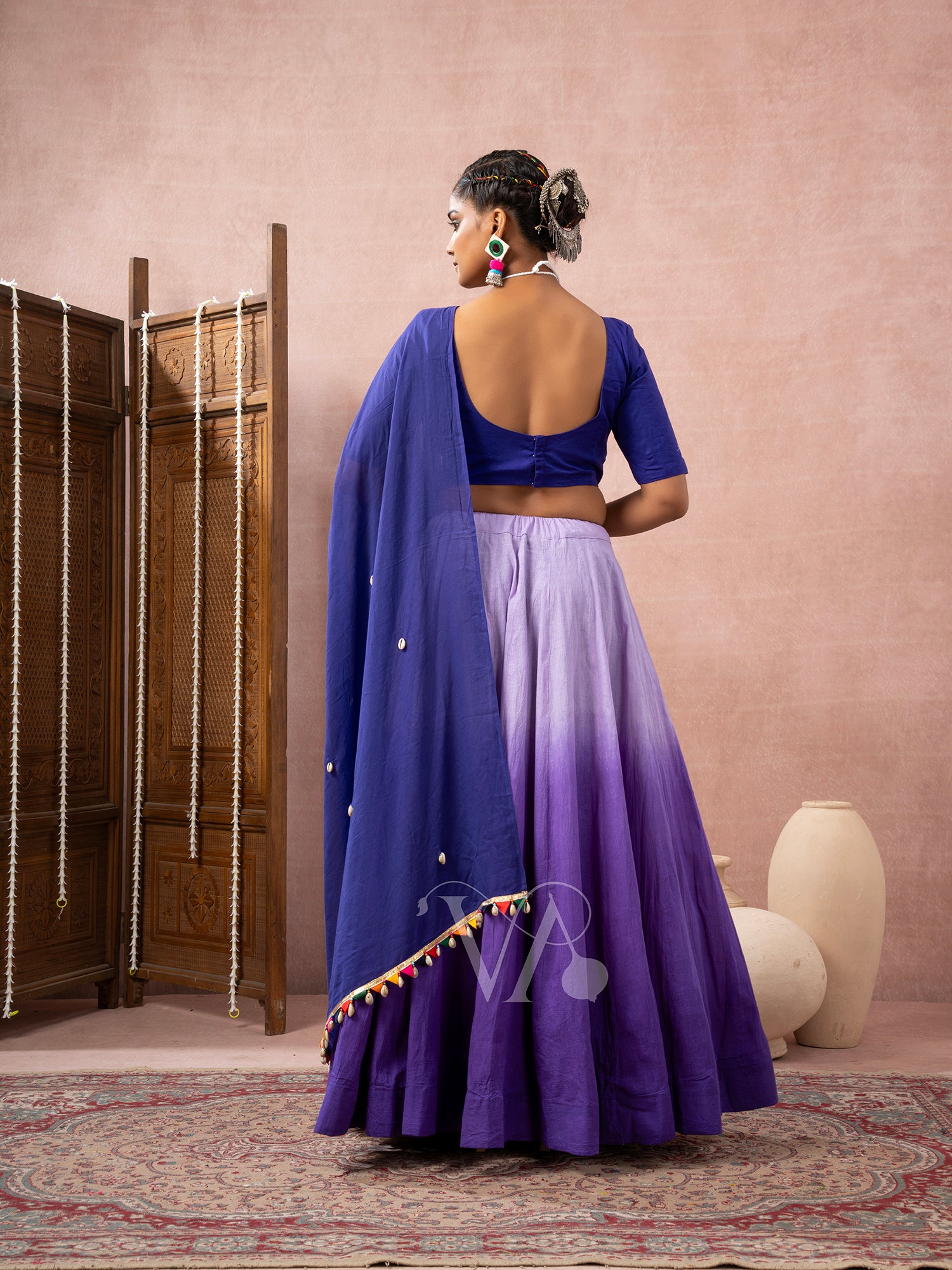 Blue & Purple Chaniya Choli