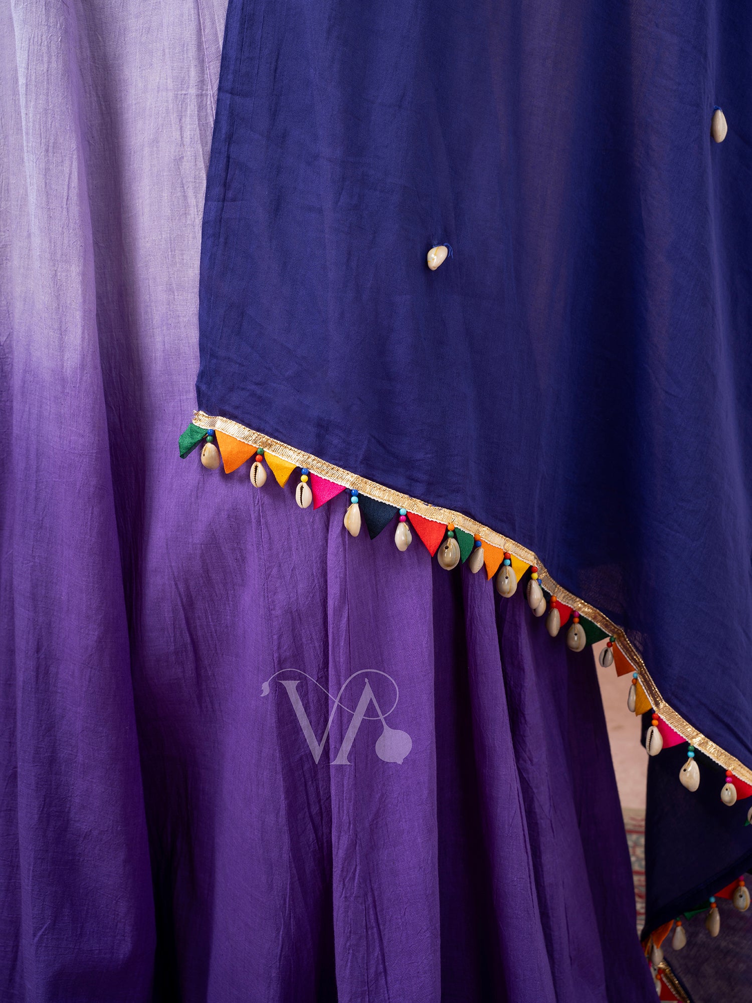 Blue & Purple Chaniya Choli