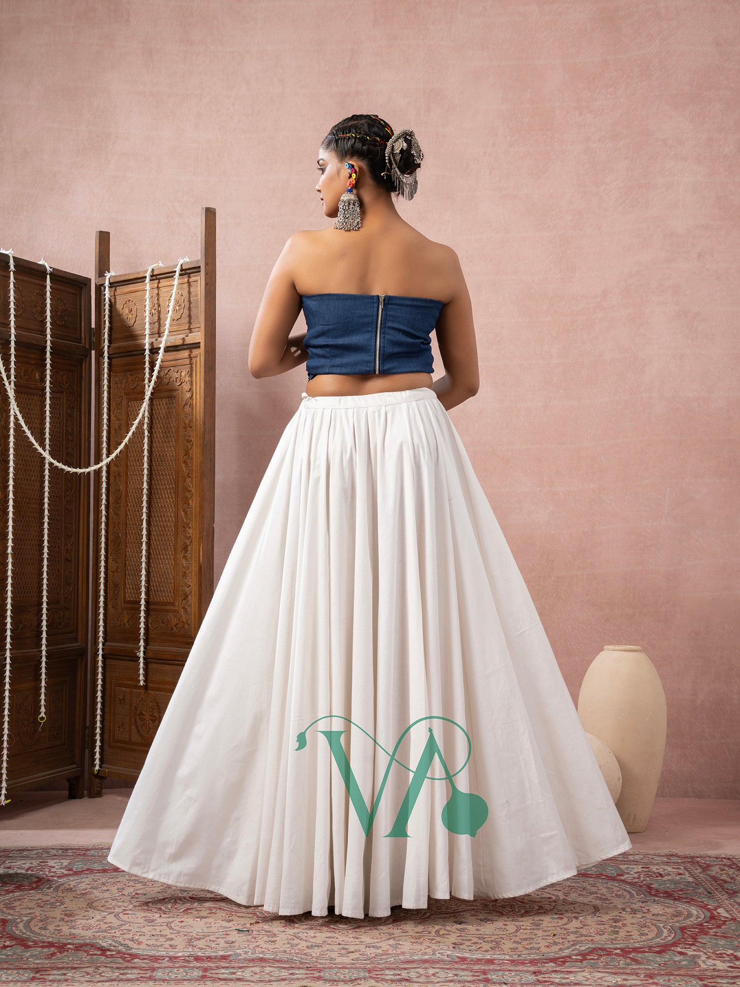 Blue & White Chaniya Choli