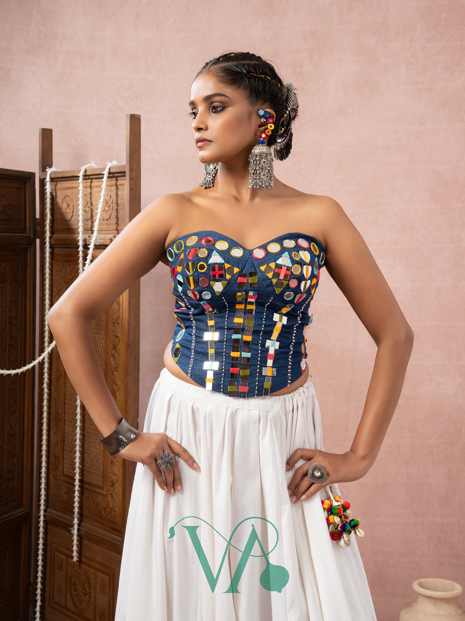 Blue & White Chaniya Choli