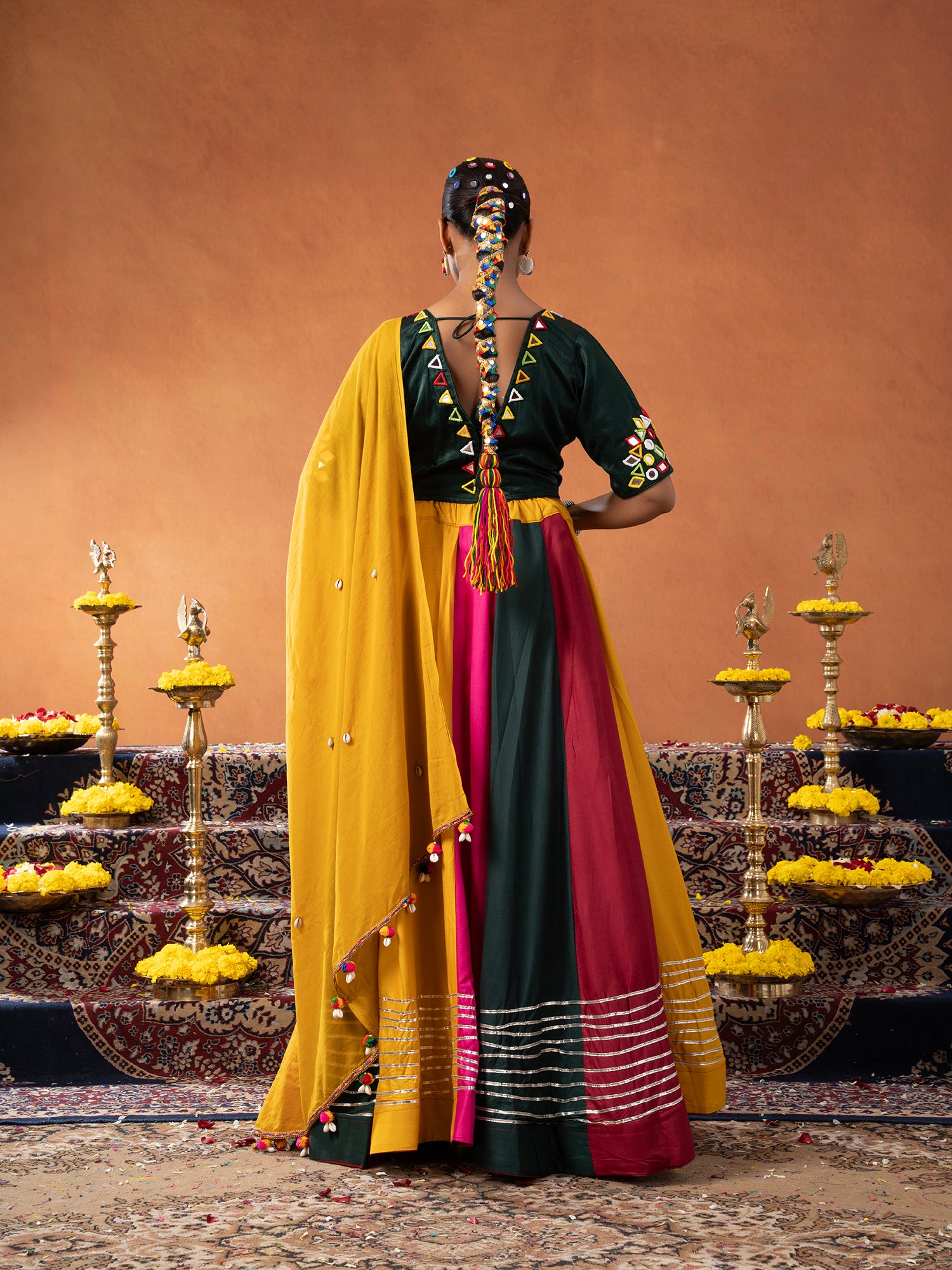 Mix Color Chaniya Choli
