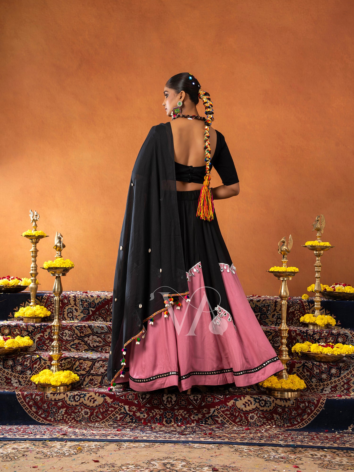 Black & Purple Chaniya Choli
