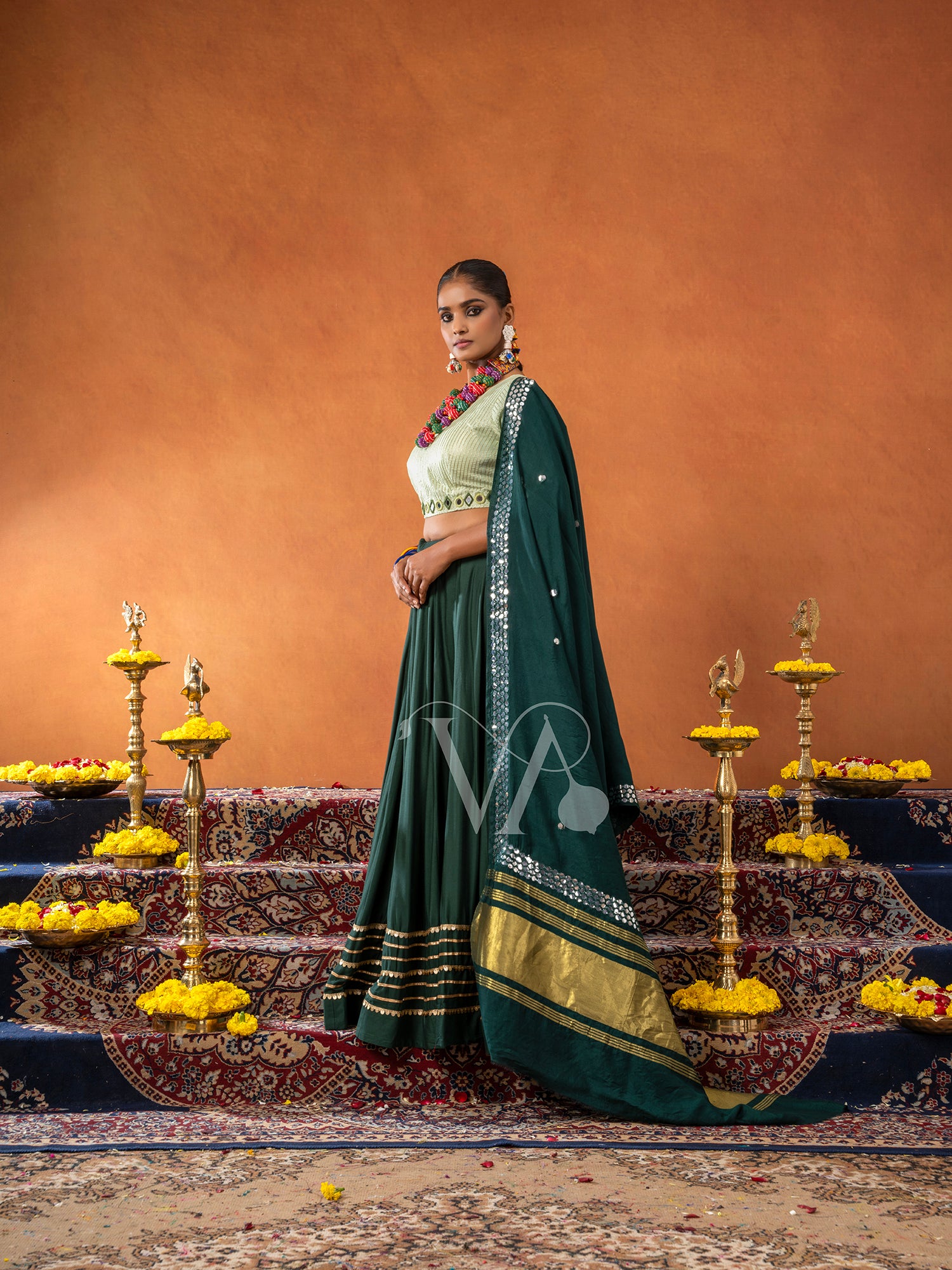 Dark Green Chaniya Choli