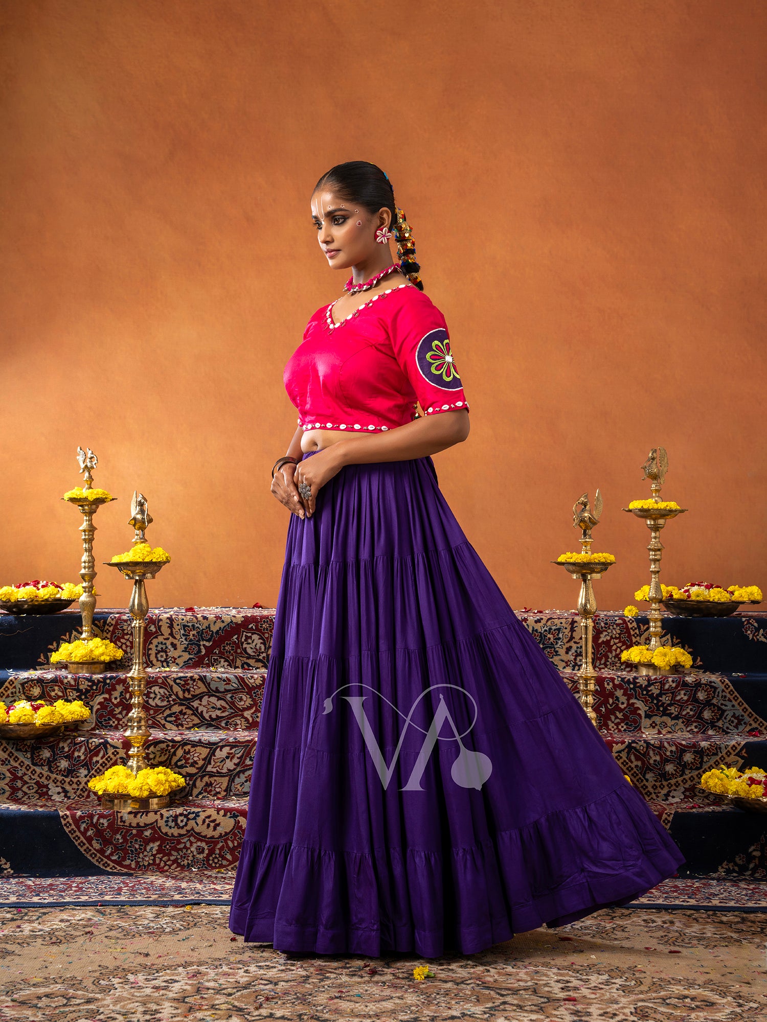 Pink & Purple Chaniya Choli
