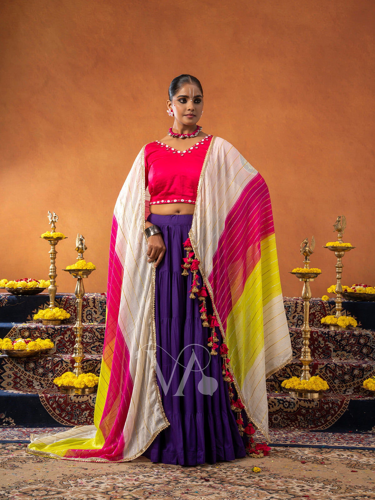 Pink & Purple Chaniya Choli