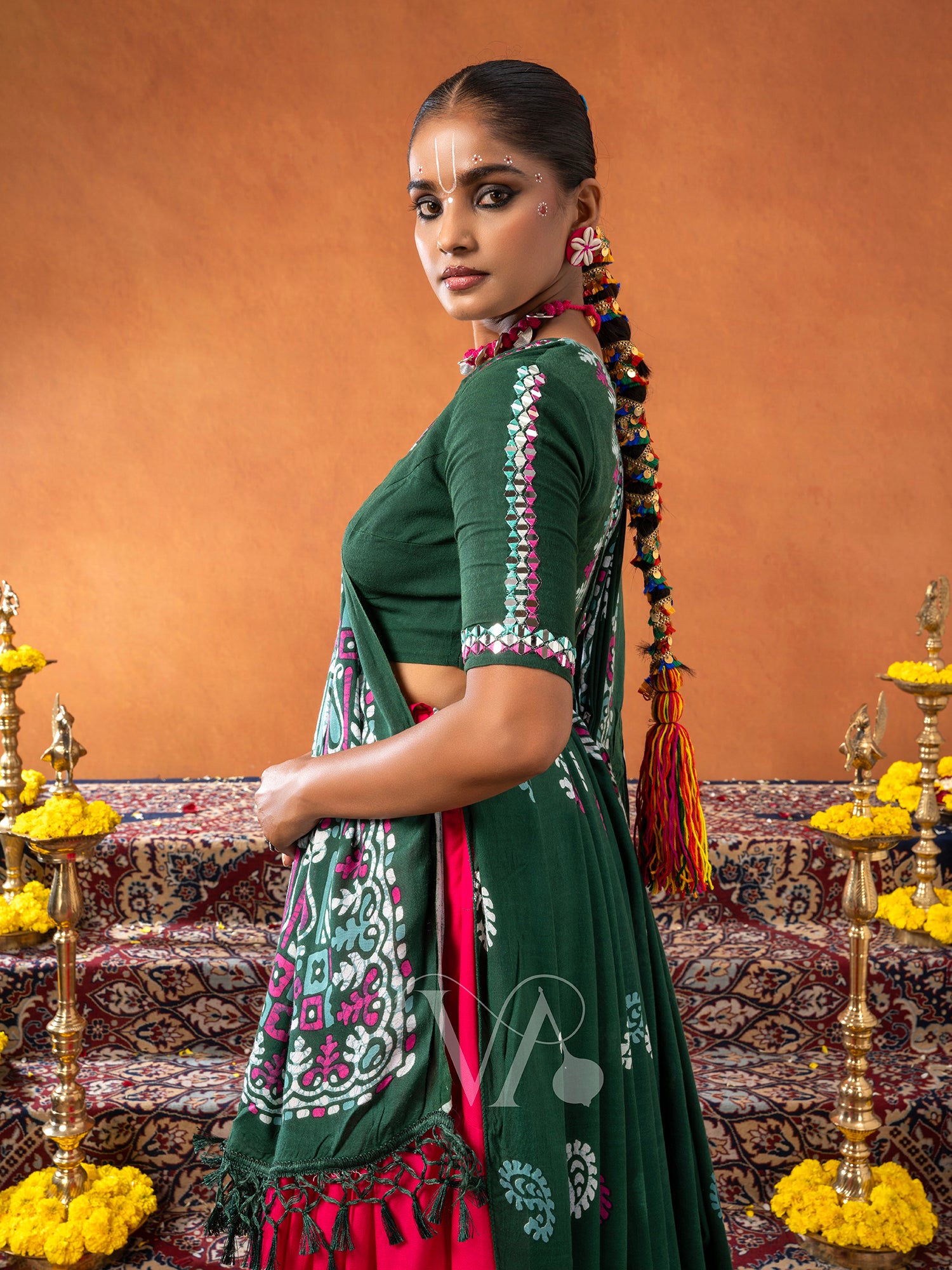 Dark Green Chaniya Choli