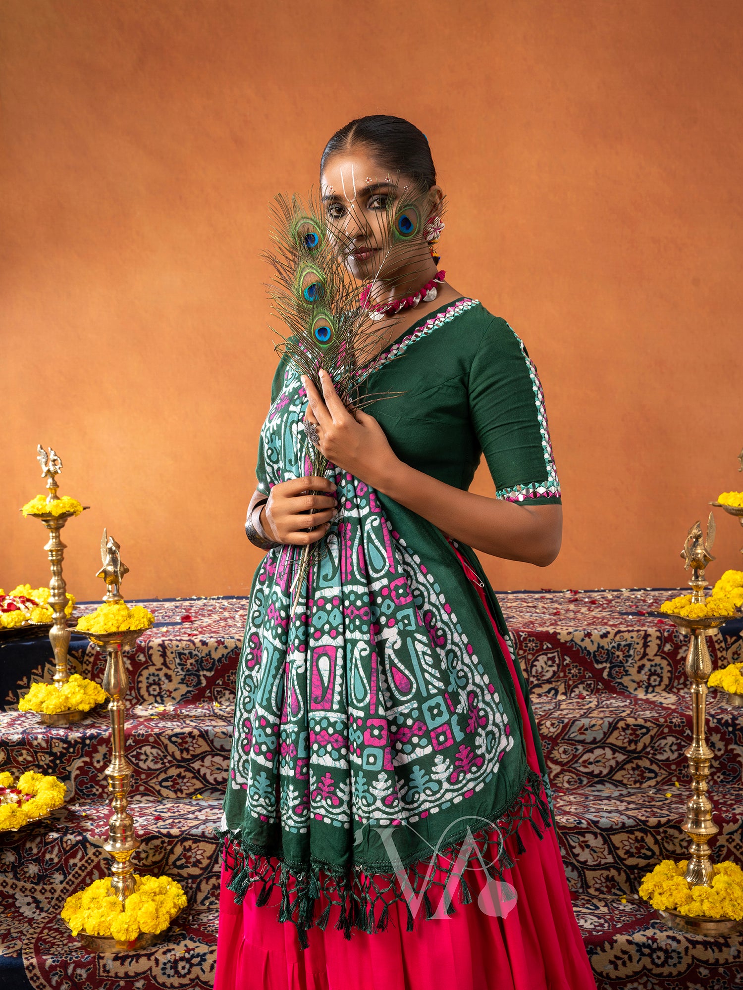Dark Green Chaniya Choli