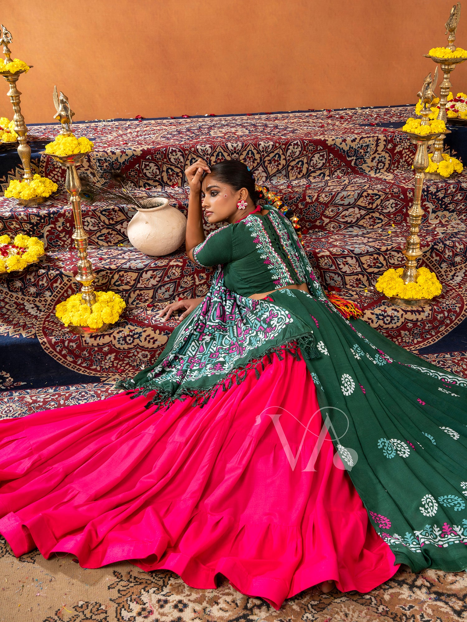 Dark Green Chaniya Choli