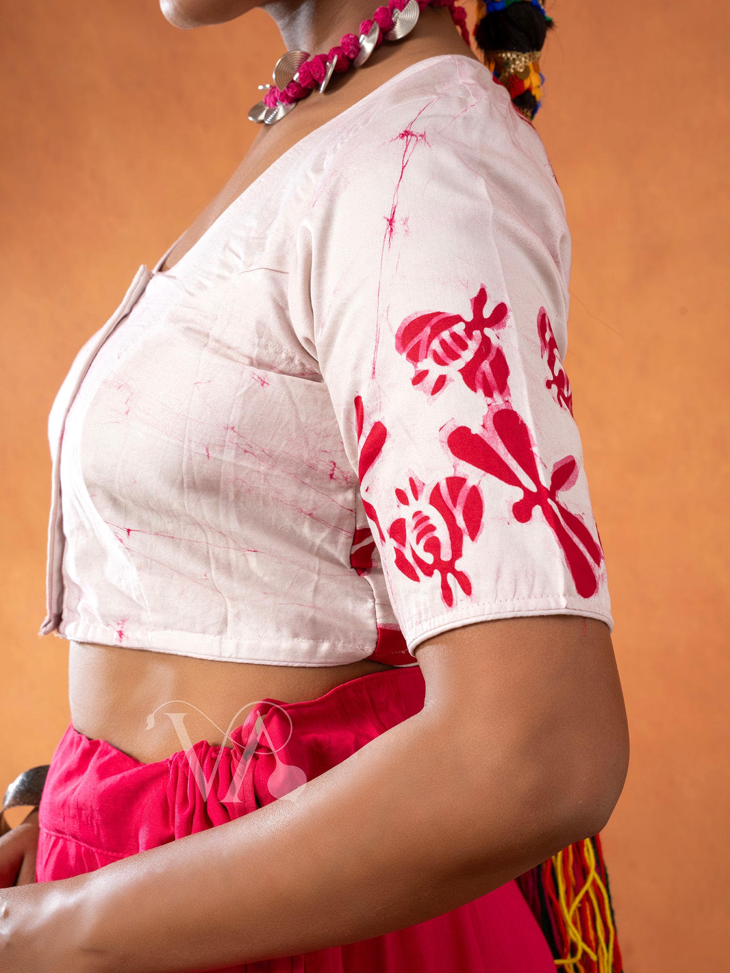 White & Pink Chaniya Choli