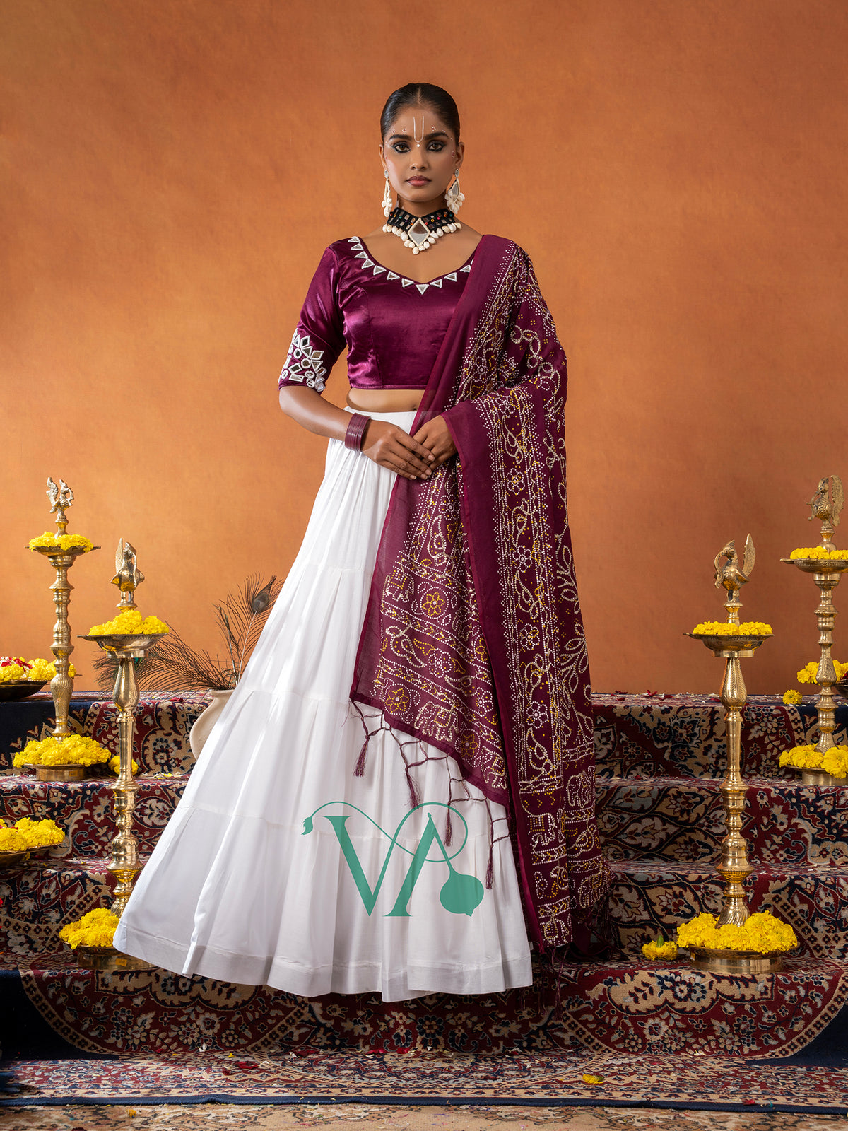 White Chaniya Choli