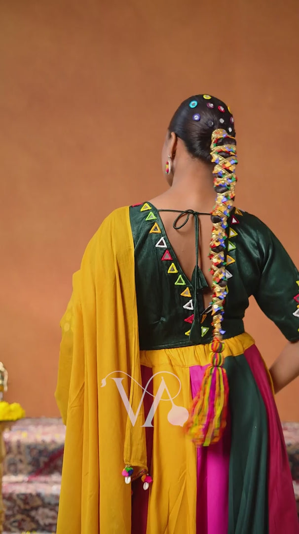 Mix Color Chaniya Choli